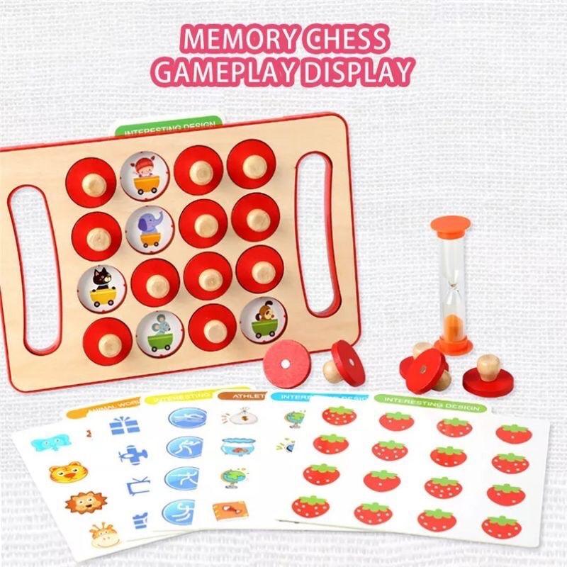 Đồ chơi gỗ siêu trí nhớ, đồ chơi lật hình rèn luyện trí nhớ cho bé