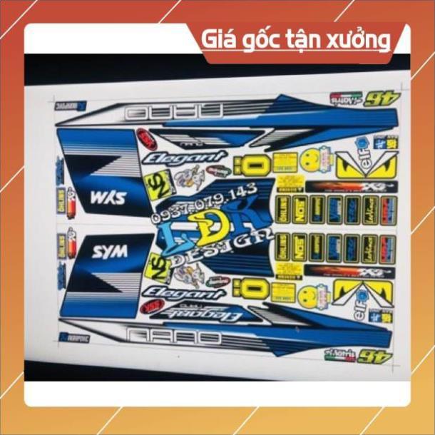 Tem rời elegant nano xanh đen 3 lớp ko bay màu