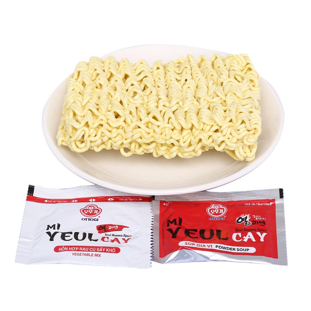 Thùng 20 gói mì Yeul cay Ottogi 120g