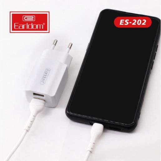 Củ Sạc 2 Cổng USB - Earldom ES-202 - hàng chính hãng