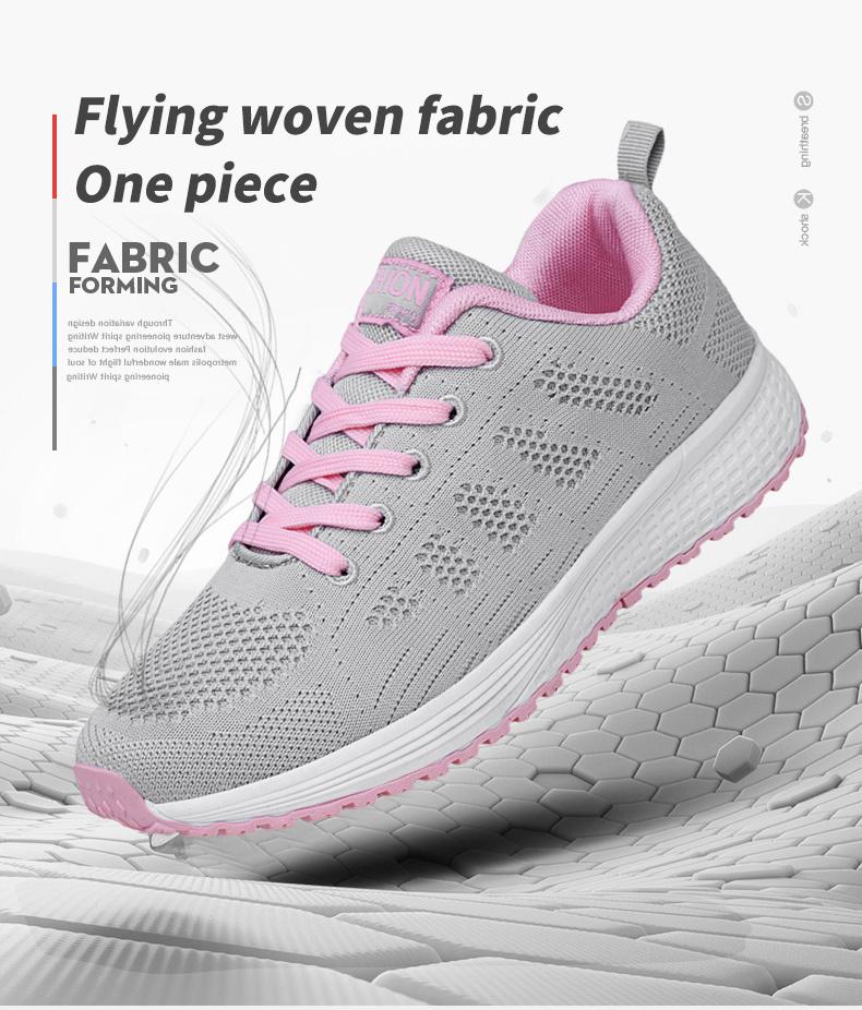 Giày nữ tennis thời trang Tenis Feminino ren-up White Sport Shoes Color: Black Tenis shoes Shoe Size: 8
