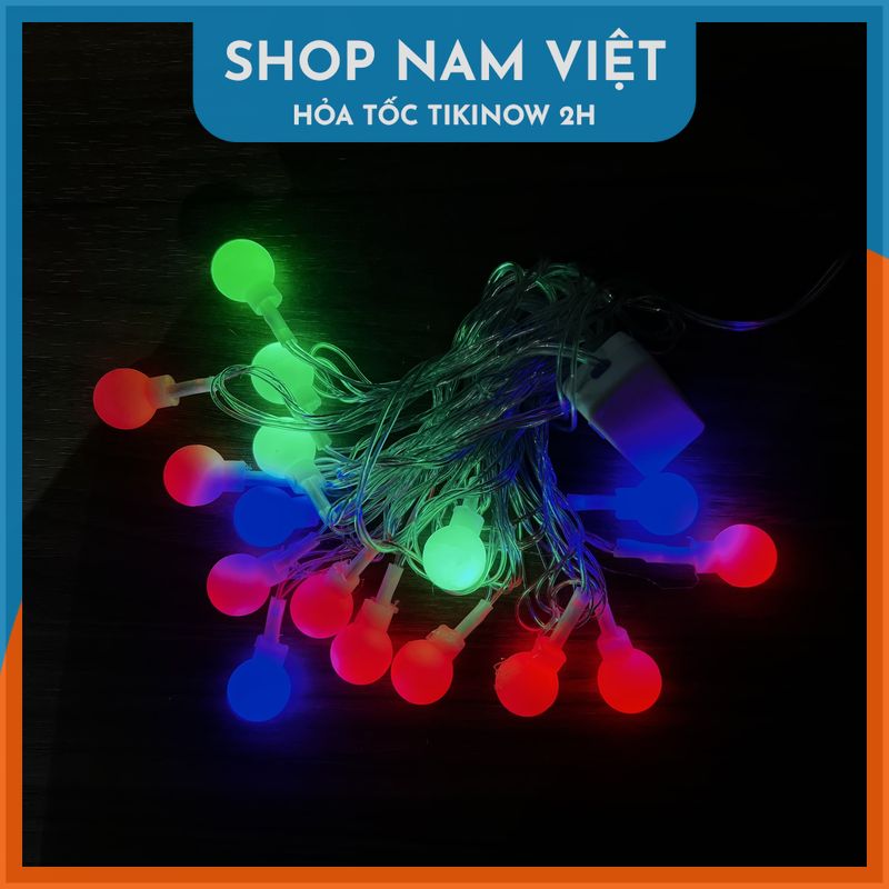 Dây Đèn LED Trang Trí Đổi Màu 3m 16 Bóng - Chính Hãng NAVIVU