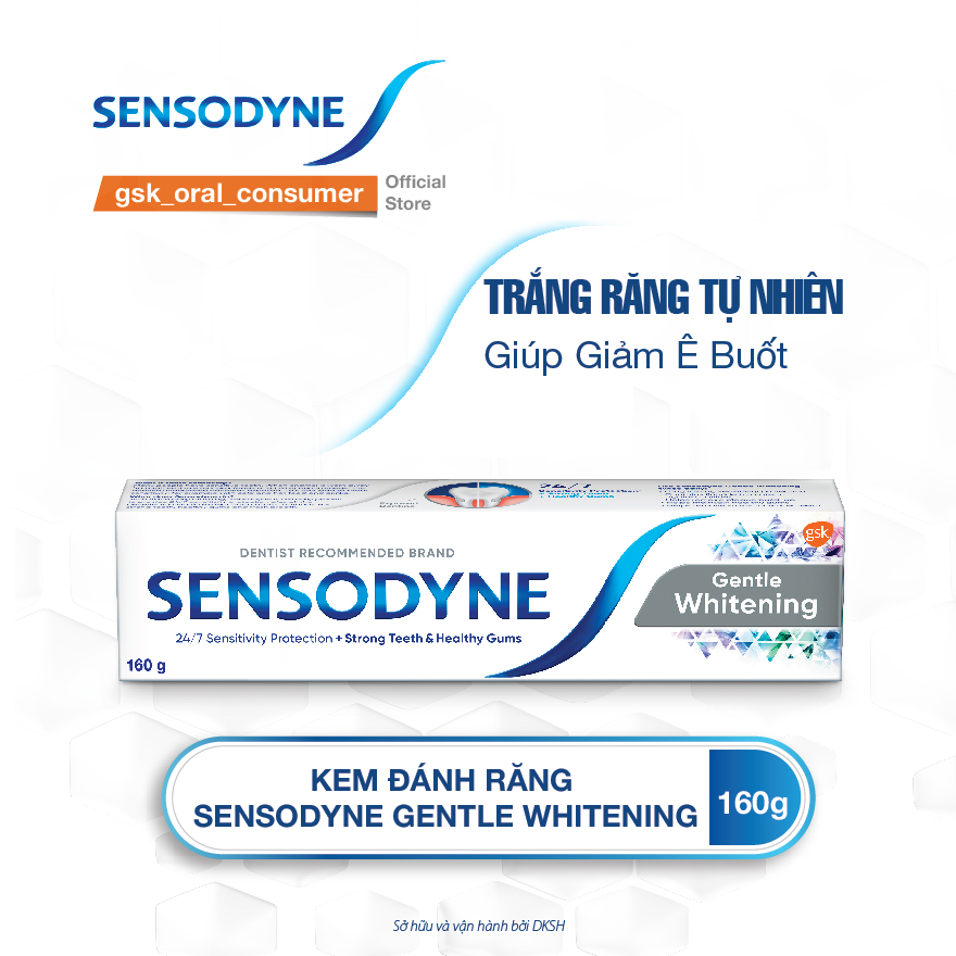 Kem đánh răng Sensodyne Gentle Whitening 160g