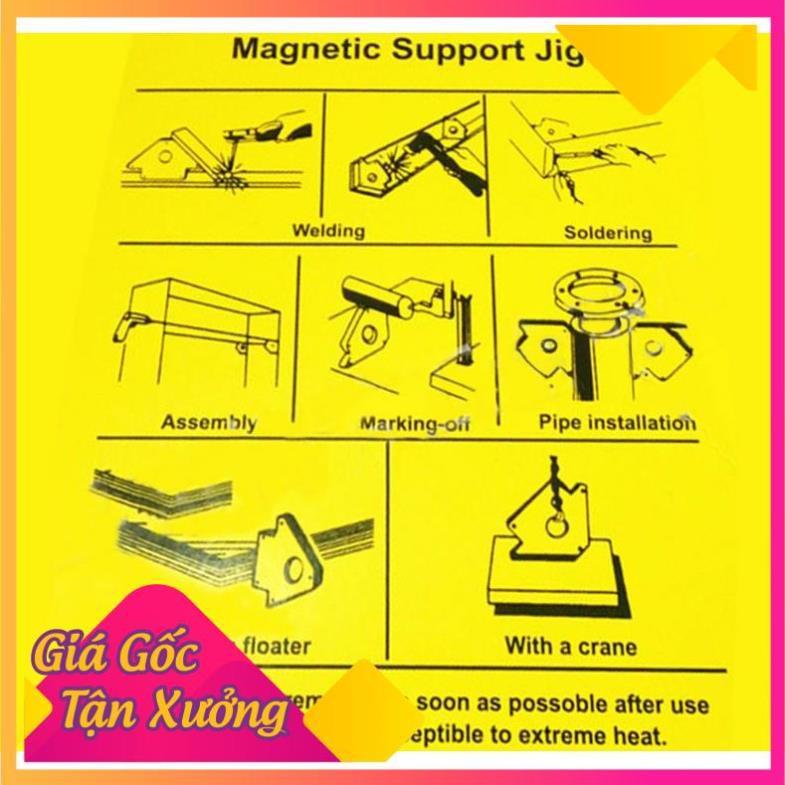 Bộ 4 ke góc nam châm 50LBS lực hút 22KG - ke góc thợ hàn, góc vuông