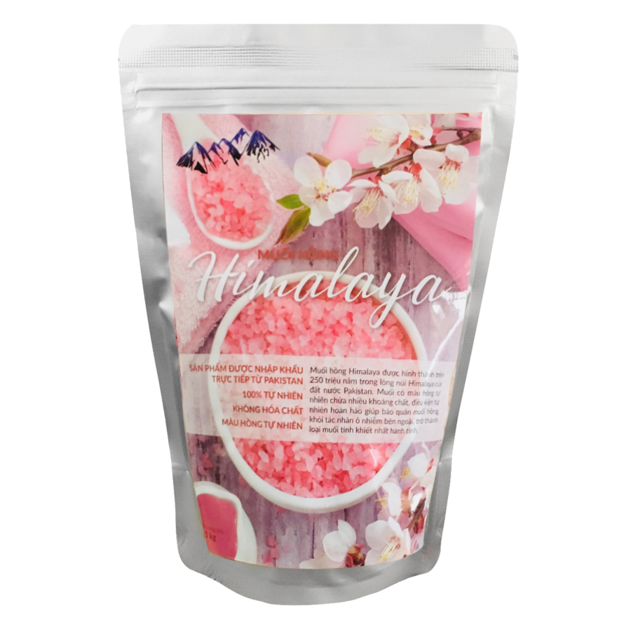 Muối Hồng Himalaya Hạt 3-5mm Nguyên Chất (1000g)