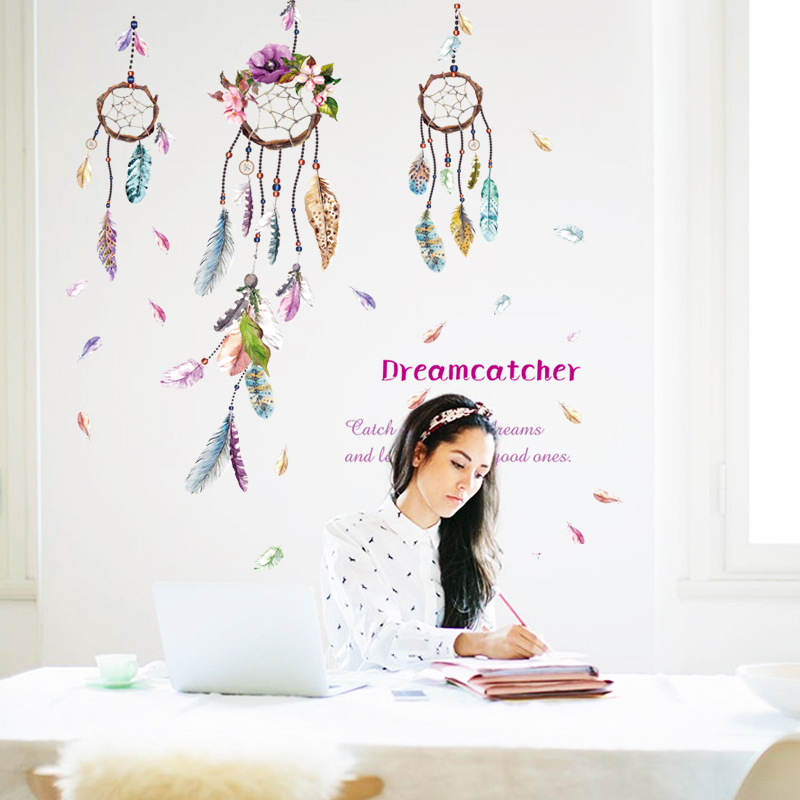 Decal dán tường Dreamcatcher Amy DKN78 - 2 bộ (105 x 200 cm)