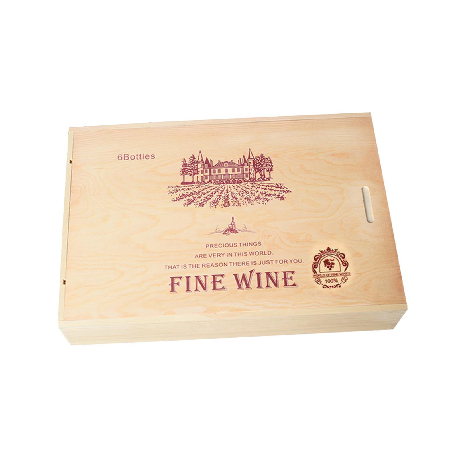Gift Box Portable Wooden  Box for Celebrations Holiday Housewarming
