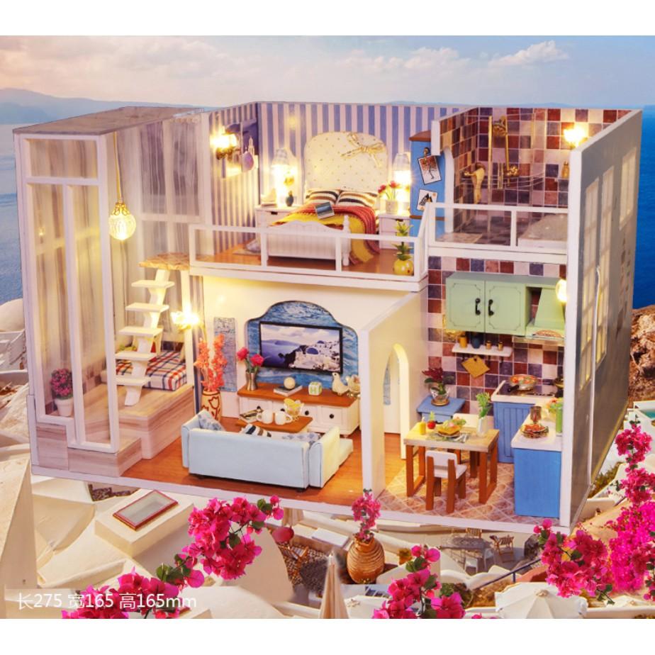 Mô hình nhà búp bê gỗ - Biệt thự của Tiểu Mễ - Mi Yu villa