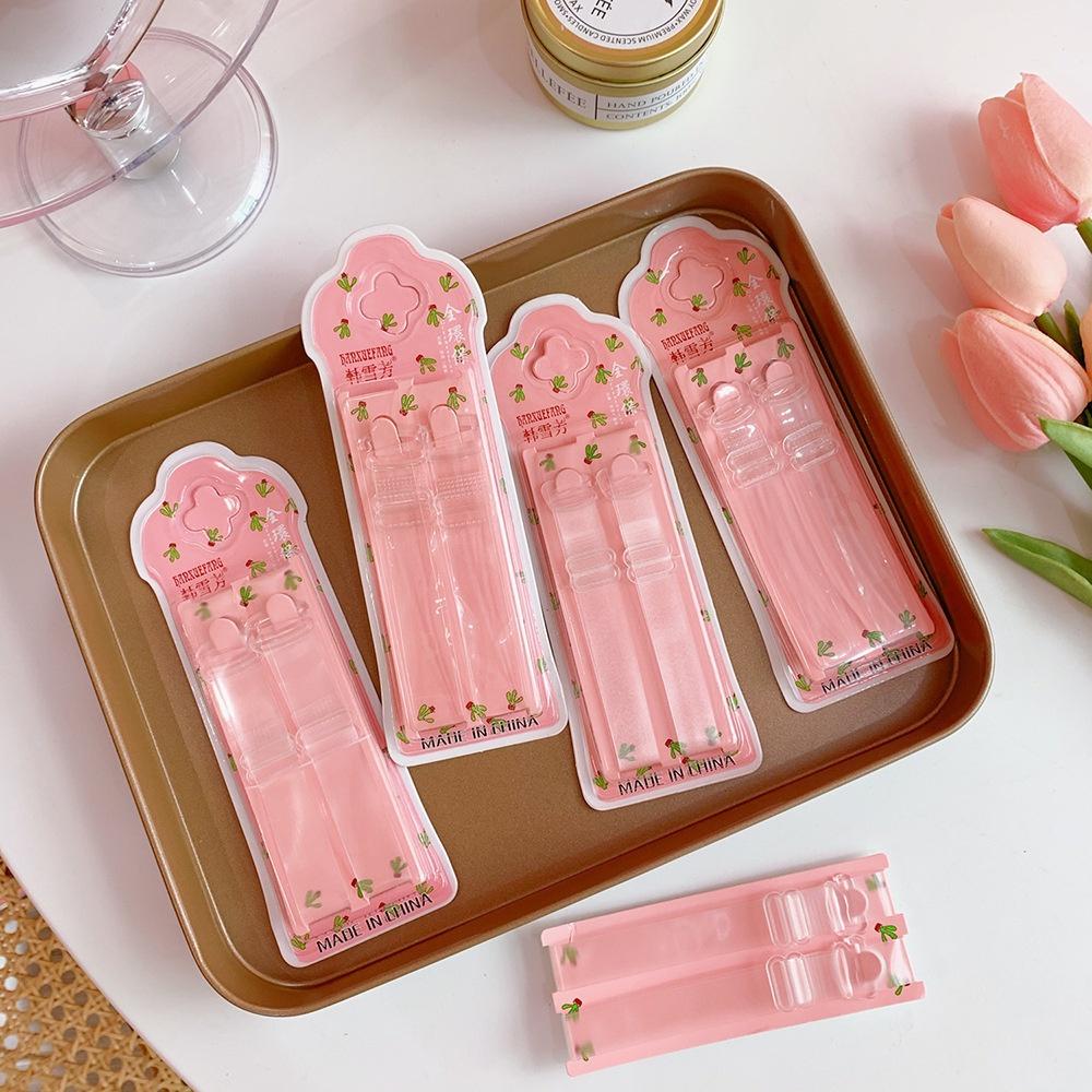 Dây Áo Trong Suốt Silicon Cao Cấp Đóng Bìa Hồng - Điều Chỉnh Tăng Giảm Dẻo Bền Đẹp DUASHOP.