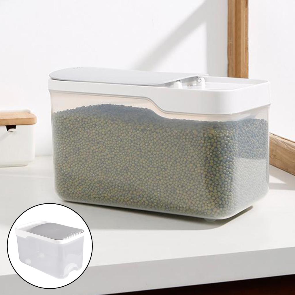 Rice Storage Container Dry Fruits Rice Holder Container Box Flip Lids
