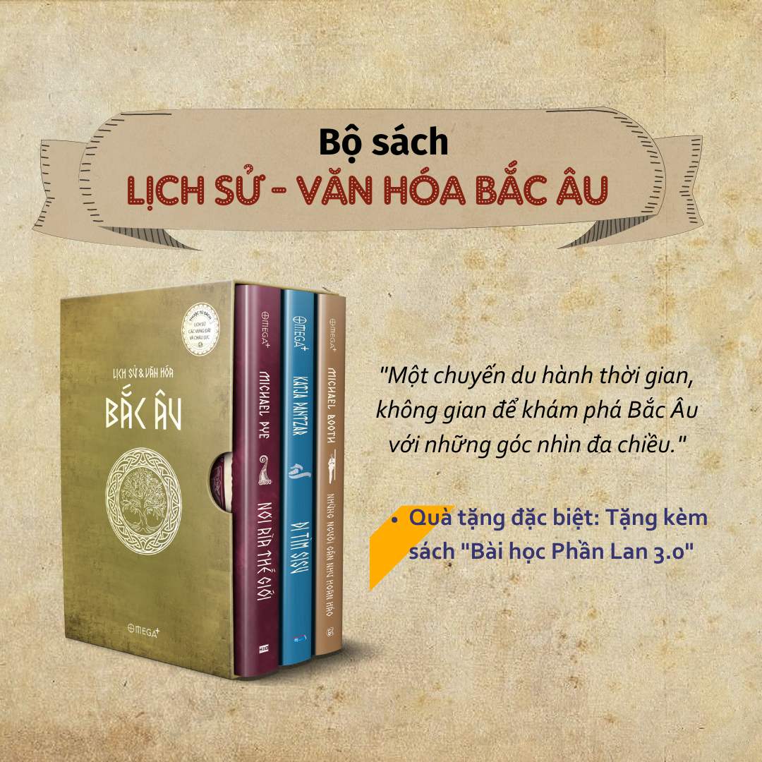 Sách -  Bộ Sách Lịch Sử Văn Hóa Bắc Âu (3 Cuốn Kèm Hộp) - Tặng Ngay 01 Cuốn Sách - Bài Học Phần Lan 3.0