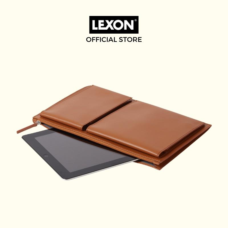 Bao da laptop LEXON size 14inch nhiều ngăn - FLAT LAPTOP BRIEF 14&quot; - Hàng chính hãng