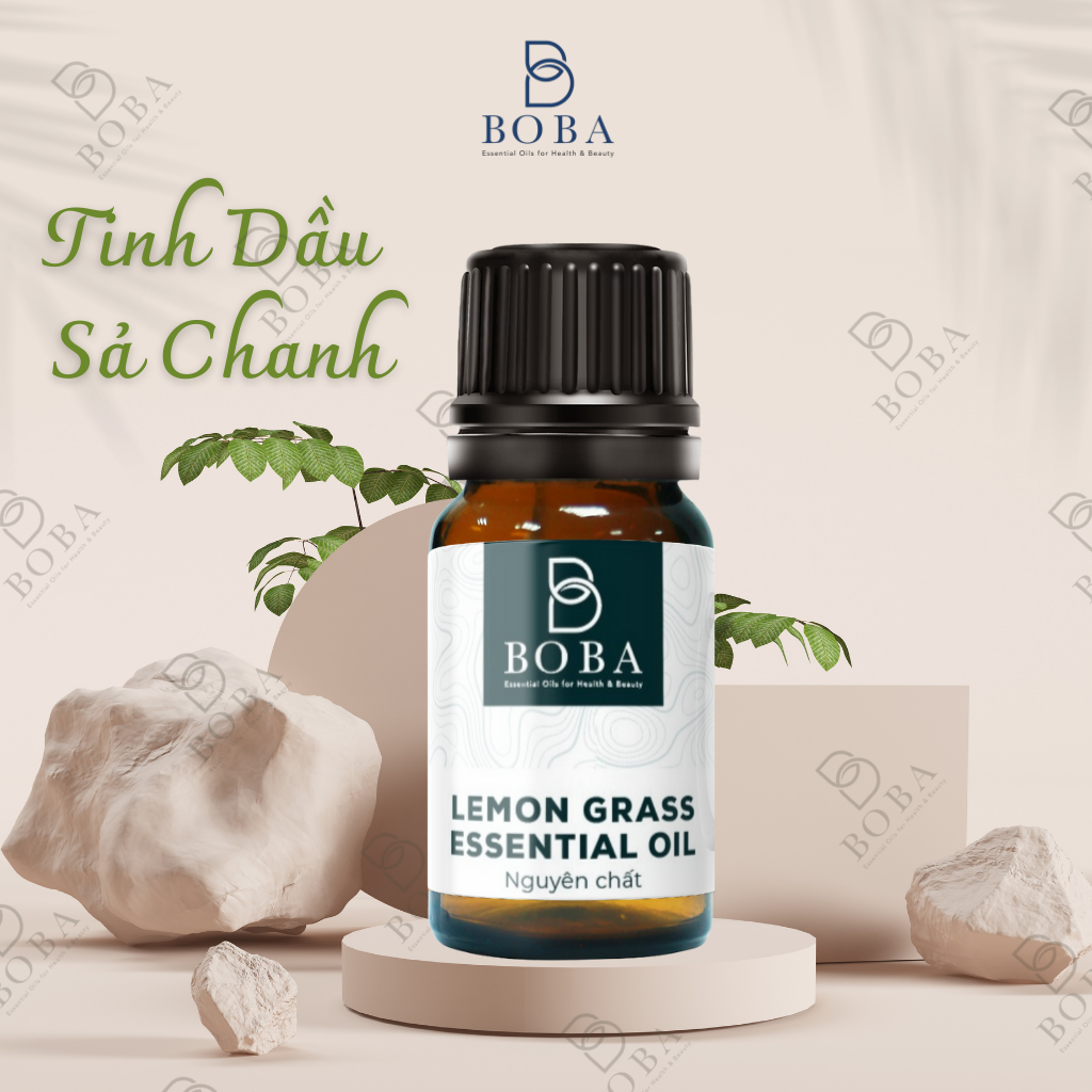 (HCM) Tinh Dầu Sả Chanh Boba Khuếch Tán Hương Thơm, Làm Dịu Không Khí, Kiểm Soát mùi, Sả chanh 5ml