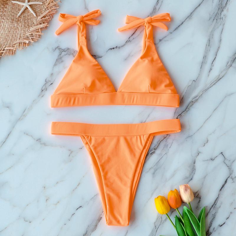 2021 Mới Cao Cấp Bikini Nữ Đồ Bơi Đẩy Lên Đồ Bơi Chắc Chắn Halter Bikini Bộ Brasil Áo Tắm Bơi Mặc Nữ