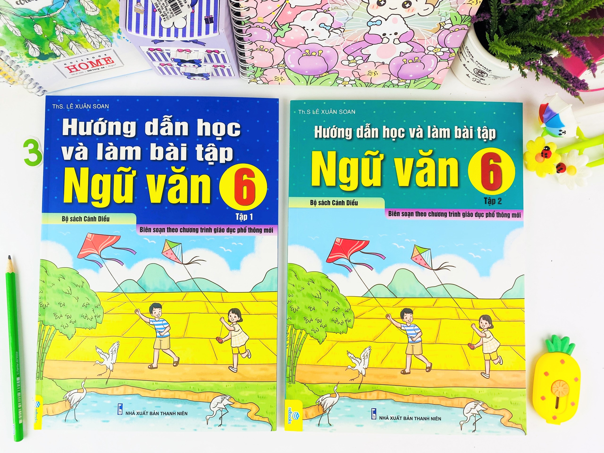 Sách - Combo 2 Cuốn Hướng Dẫn Học Và Làm Bài Tập Ngữ Văn 6 - Biên soạn theo chương trình GDPT mới - Cánh Diều - ndbooks