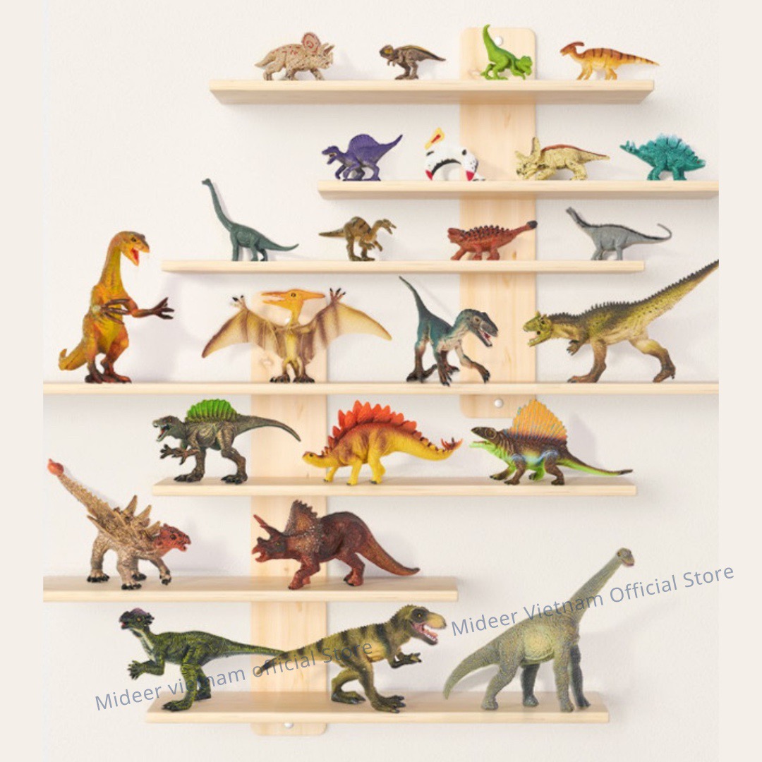 Mô hình khủng long mini cao su mềm 24 con Mideer Dinosaur Toys Set, jurassic world  T-rex spinosaurus