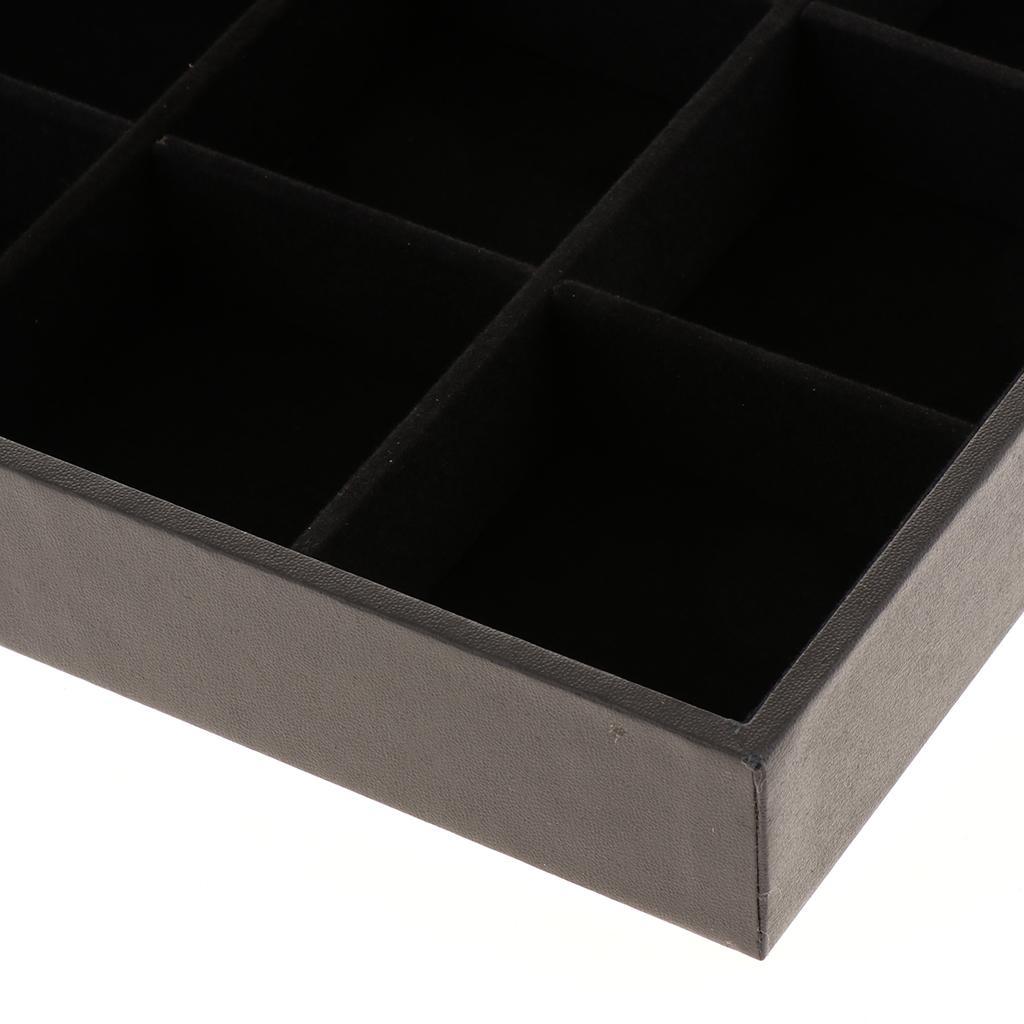 Velvet Bracelet Bangle Watch Jewelry Display Tray Storage Case Box 24/36 Grid