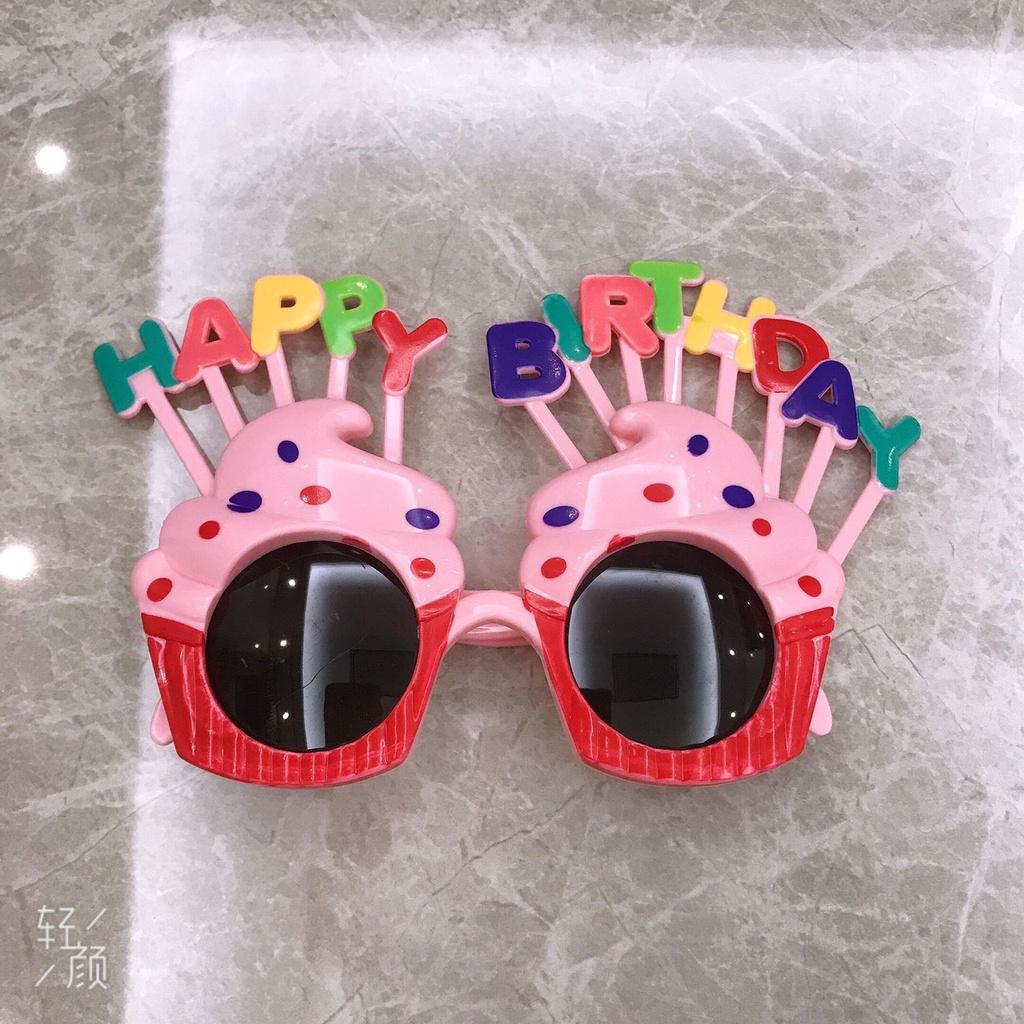 Kính mắt Happy Birthday vui nhộn phụ kiện sinh nhật