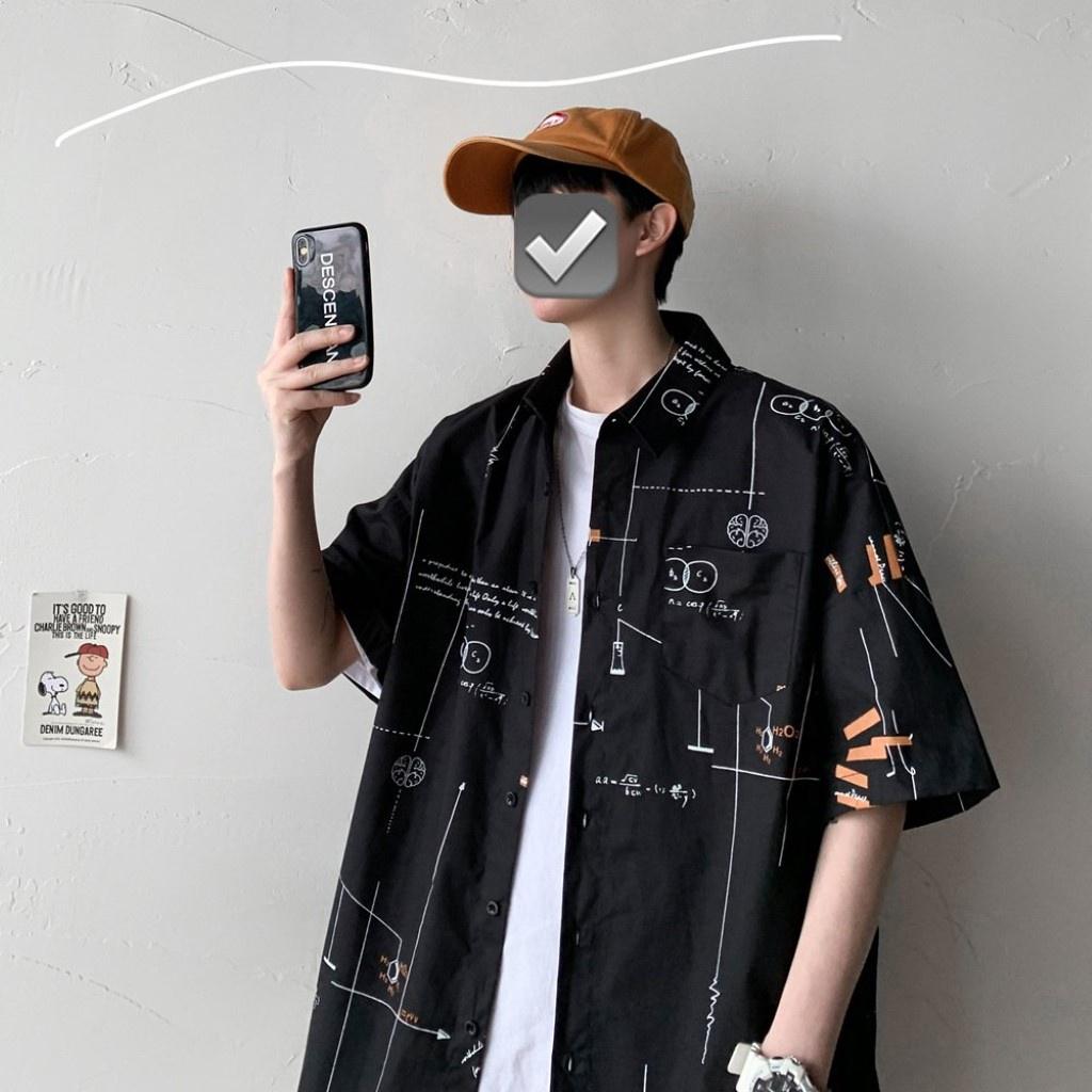 Áo sơ mi tay lỡ from rộng nam nữ unisex , sơ mi nam nữ vải voan lụa mịn mát free size 40kg - 70kg