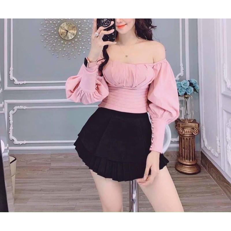 Áo cúp ngực tay phồng