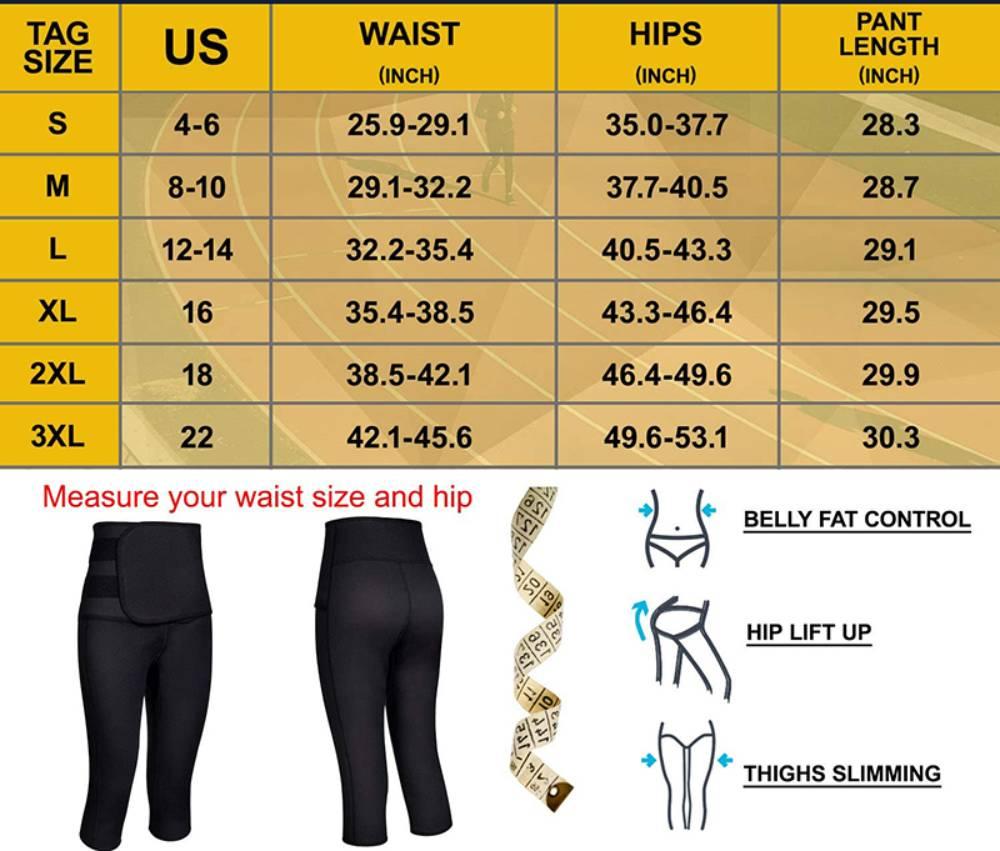 Phụ Nữ Neoprene Shaper Eo Quần Huấn Luyện Đai Xông Hơi Giảm Béo Tập Gym Capris Nóng Nhiệt Mồ Hôi Quần Cao Cấp Quần Legging