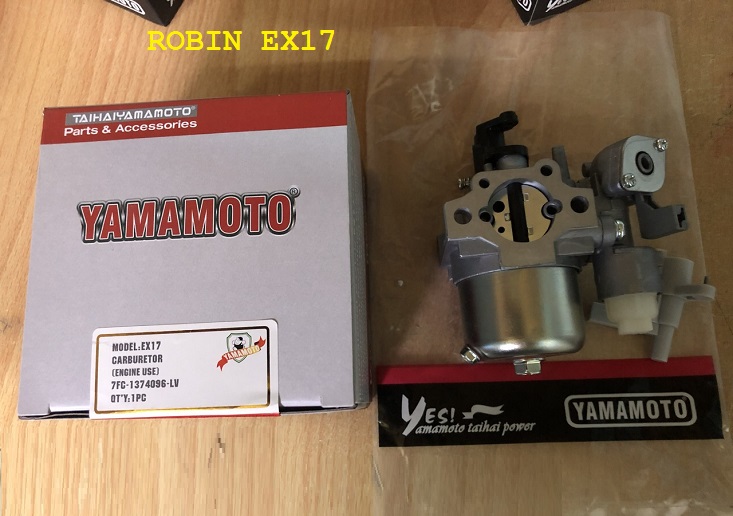 Bình xăng con, chế hòa khí  Robin EX17 EX13 EX21