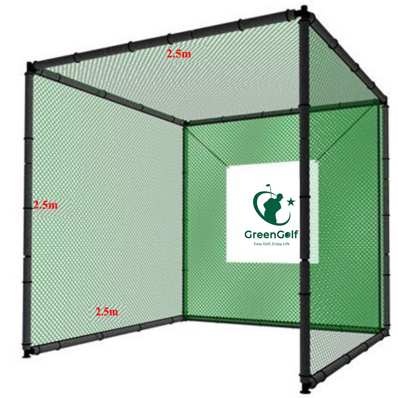 Khung Lưới Tập Golf Nhiều Kích Thước Tặng kèm Hồng Tâm/ 2 Lớp Lưới/ Tặng 10 Bóng/ Chơi Golf An Toàn Tại Nhà )