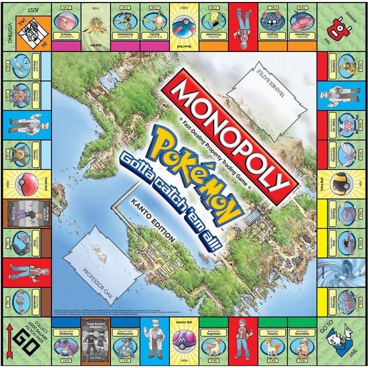 Cờ Tỷ Phú Monopoly Pokemon Kanto Edition