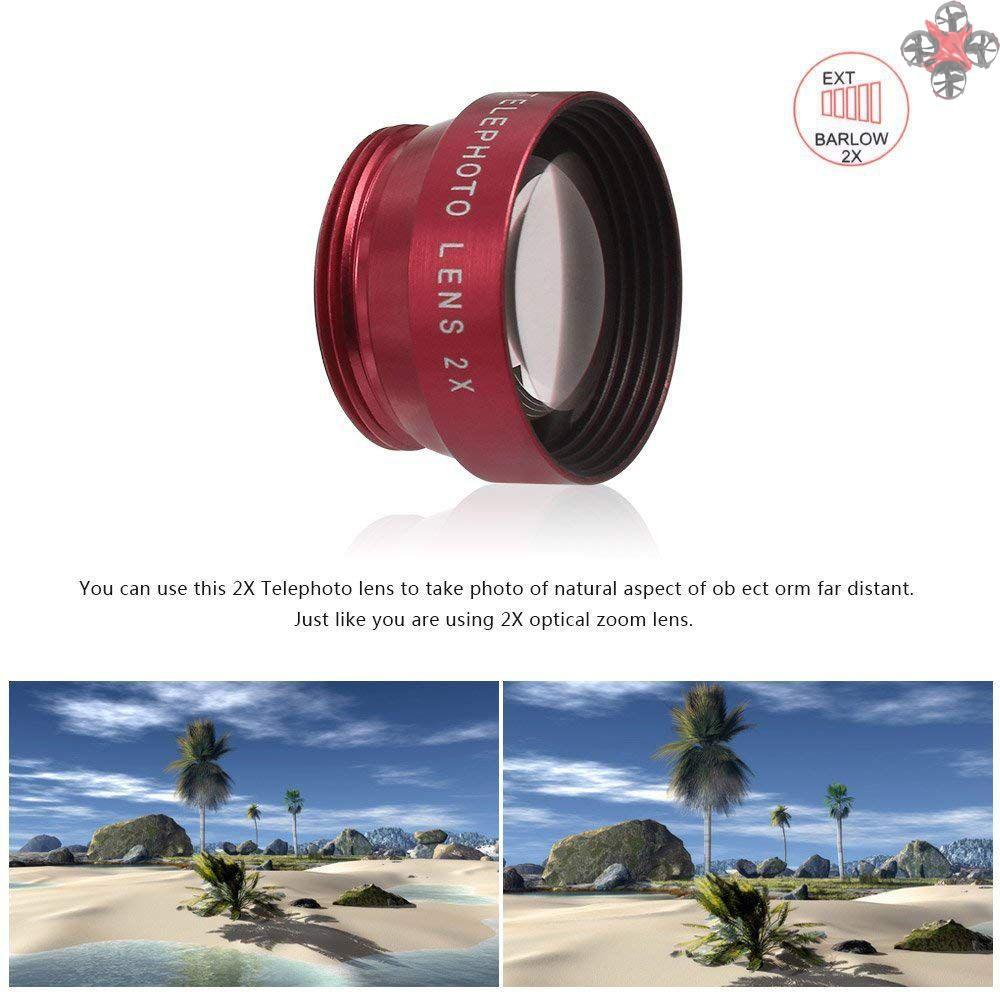 Bộ Ống Kính 5 Trong 1 0.67x Wide-Angle + Macro 180 Fisheye + 2 Ống Kính Cho Điện Thoại Iphone