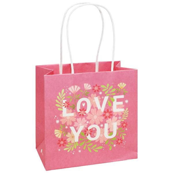 Túi Giấy Hoa - Love You - 13 x 5 x 13.5 cm - Sdstationery