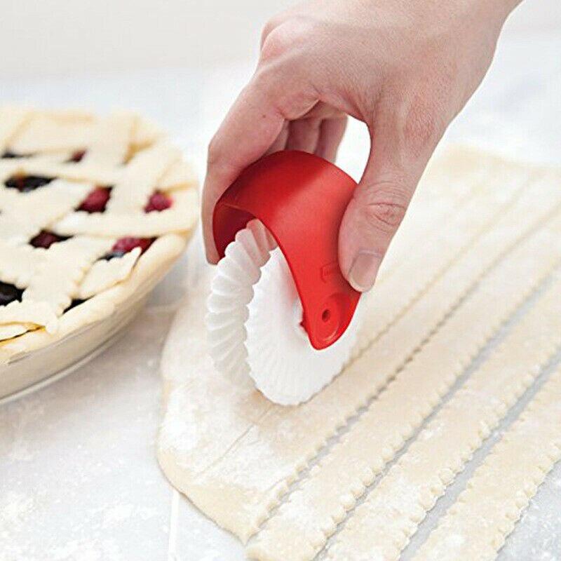 DIY Dough Cutting Tools Pizza Pastry Lattice Cutter Pastry Pie Decor Cutter Plastic Wheel Roller Pie Crust Kitchen Baking Tools