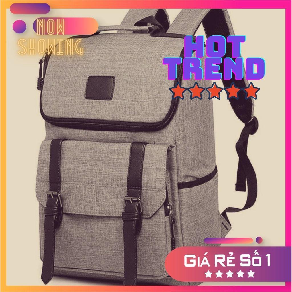 Balo Thời Trang Hàn Quốc HIGH basic Unisex Nam Nữ Đen Xám Xanh Chuyên Đựng Laptop