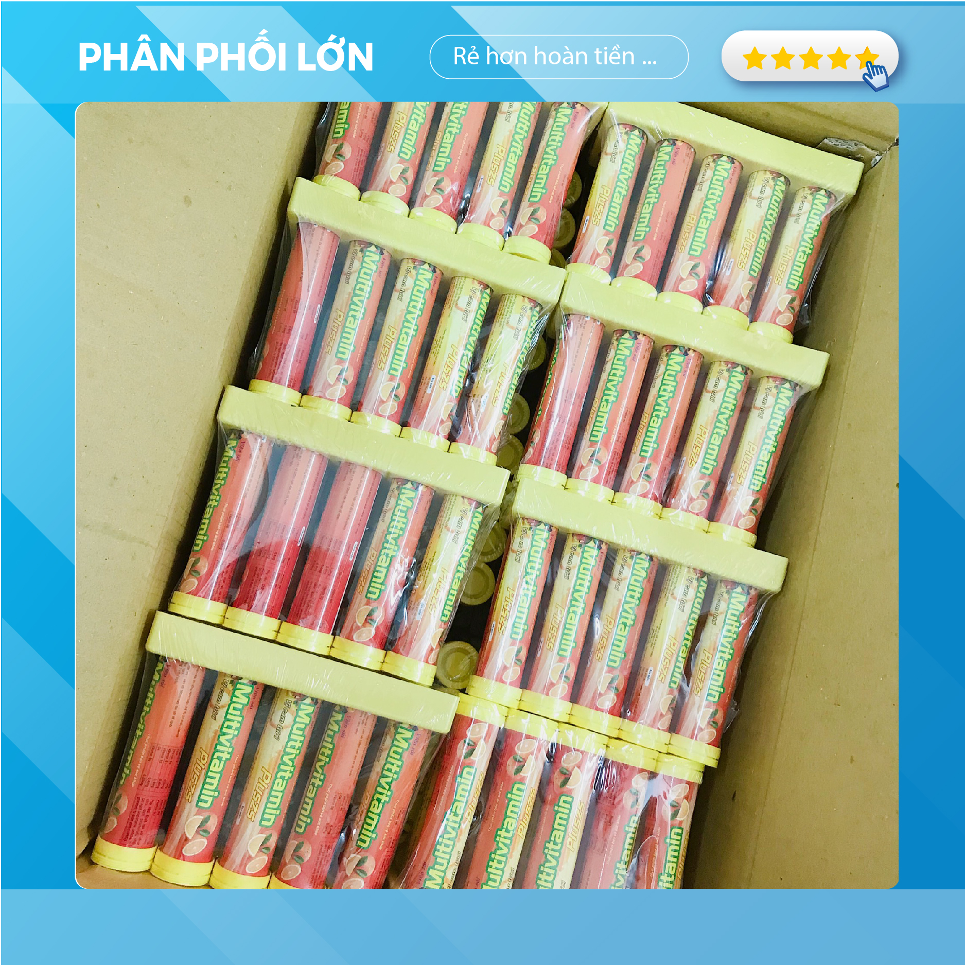 Viên sủi Multivitamin PLUSZS giúp bổ sung vitamin, khoáng chất, tăng cường sức khỏe