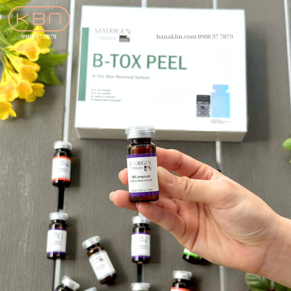 Tảo Peel Da B-TOX PEEL, Tảo Tái Tạo Da 4 Màu - 12 Lọ/ Hộp - Loại Bỏ Độc Tố, Mụn, Làm Sạch Da (Hàng Chính Hãng)