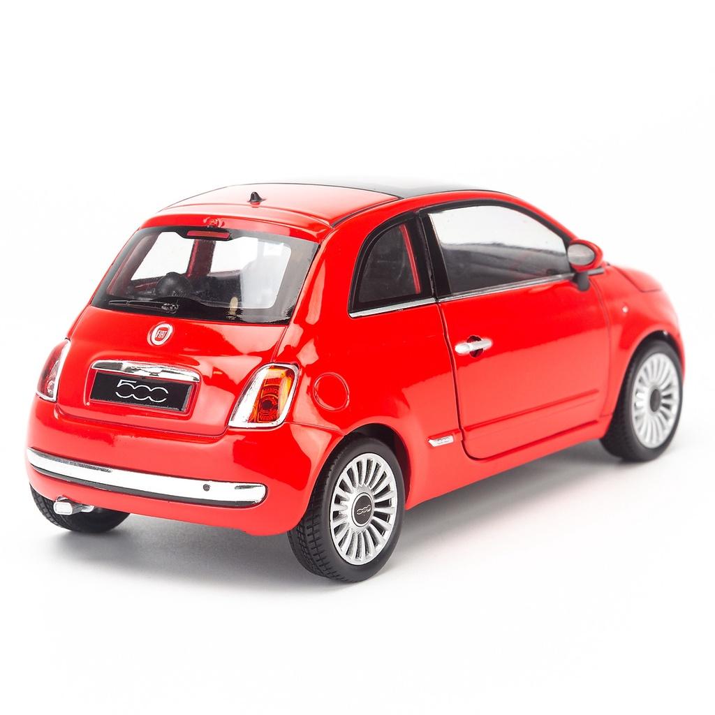 Mô hình xe Fiat 500 2007 1:24 22514W-Red