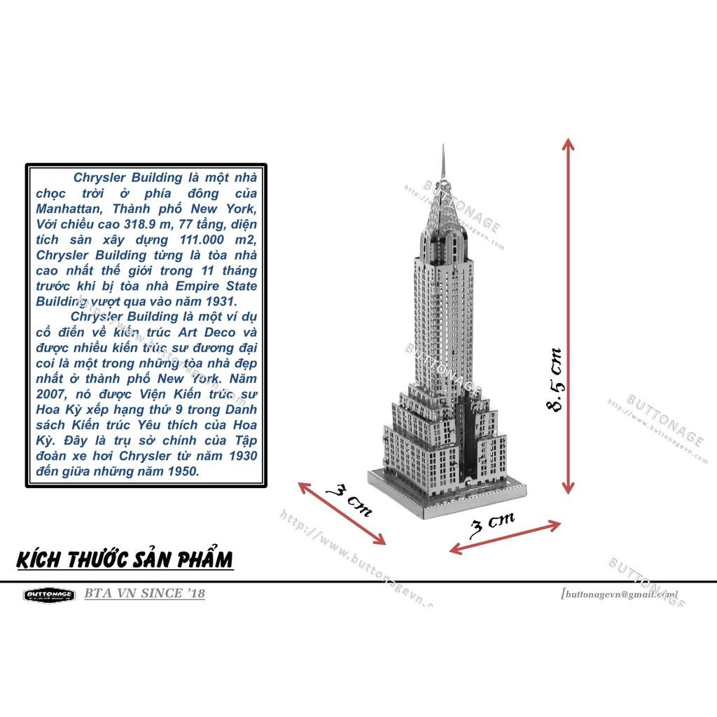Mô Hình Lắp Ráp 3d Tòa tháp Chrysler Building