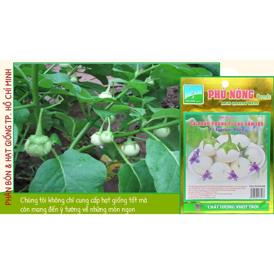 Hạt Giống Cà Pháo Trắng F1 Cao Sản - Phú Nông Seeds - Shop Phân Bón và Hạt Giống