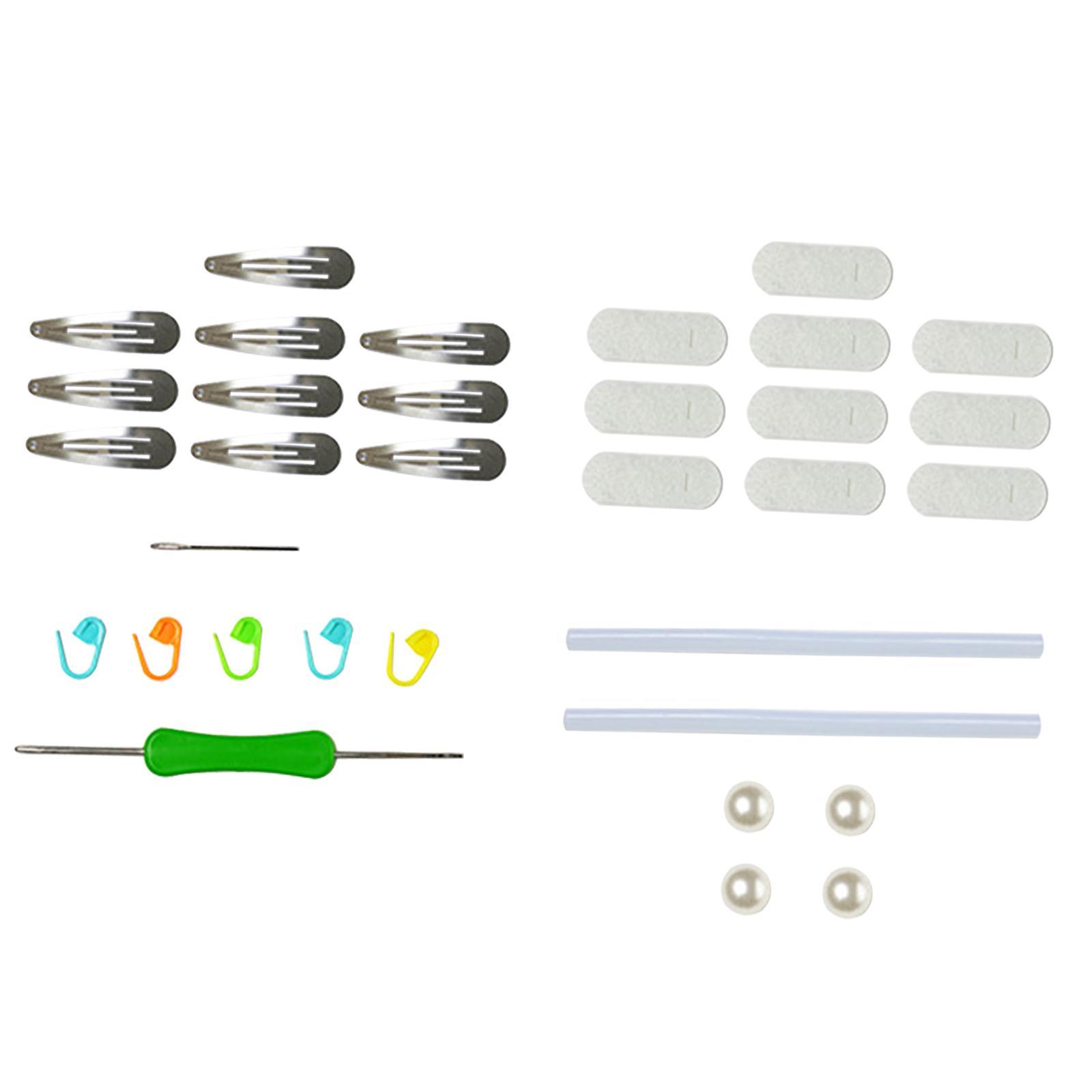 Doll Crochet Kit for Beginners Classic Starter Crochet Hair Cilps Kit for Adults