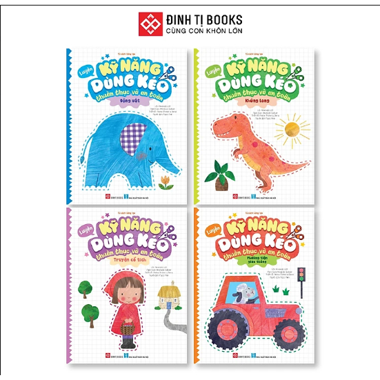 Sách - Combo 4c - Luyện kỹ năng dùng kéo thuần thục và an toàn