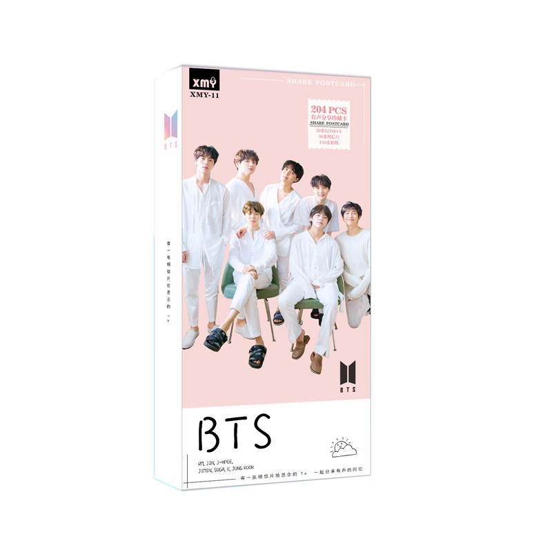 Bộ postcard BTS 204 pcs mới