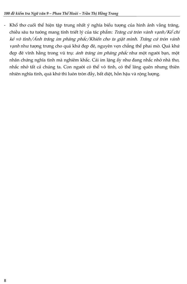 100 Đề Kiểm Tra Ngữ Văn 9 - KV