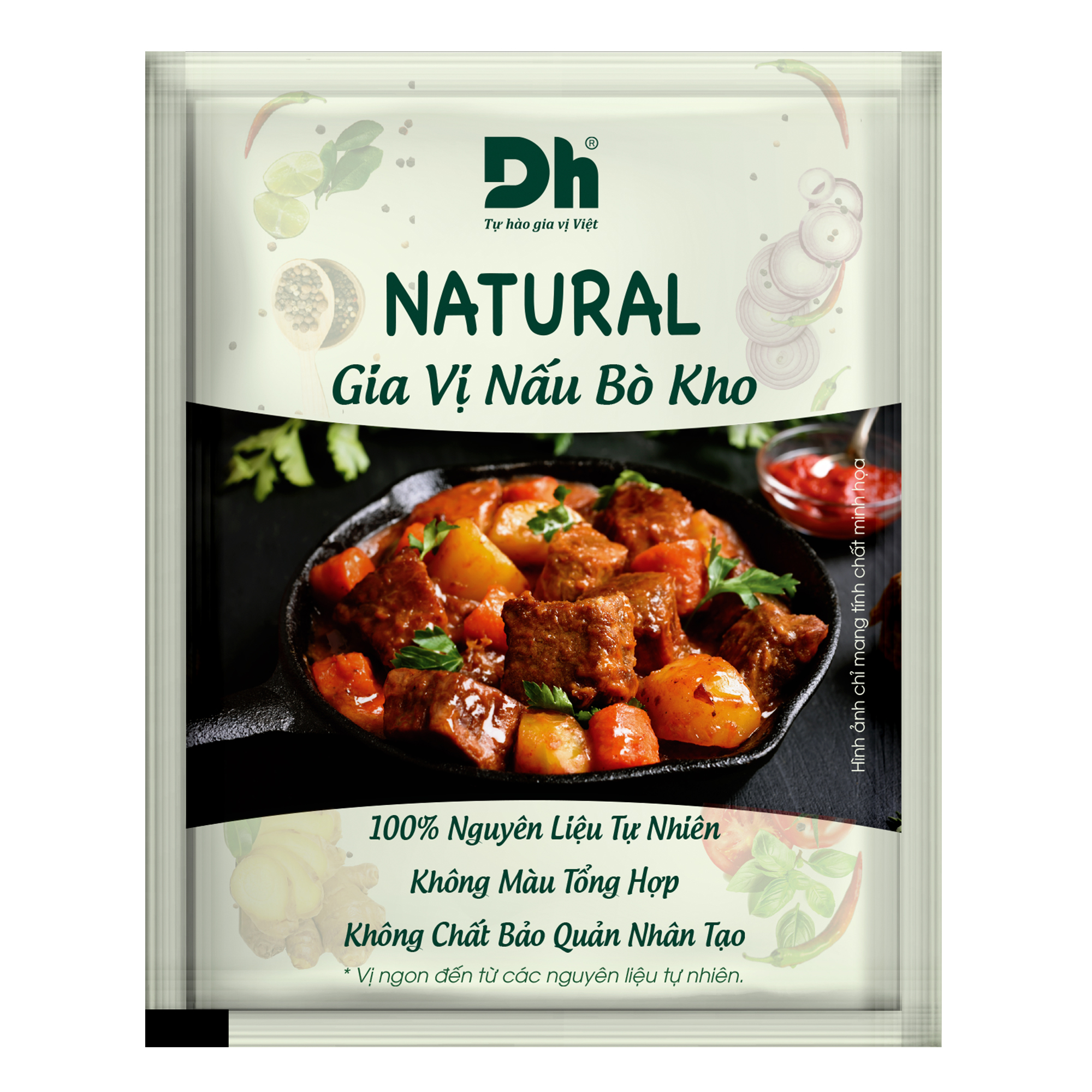 Combo 5 gói Natural Gia vị nấu Bò Kho Dh Foods