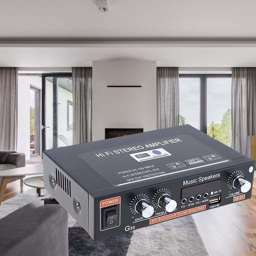 Professional Mini 400W + 400W Audio Power Amplifier Receiver for Car CD DVD