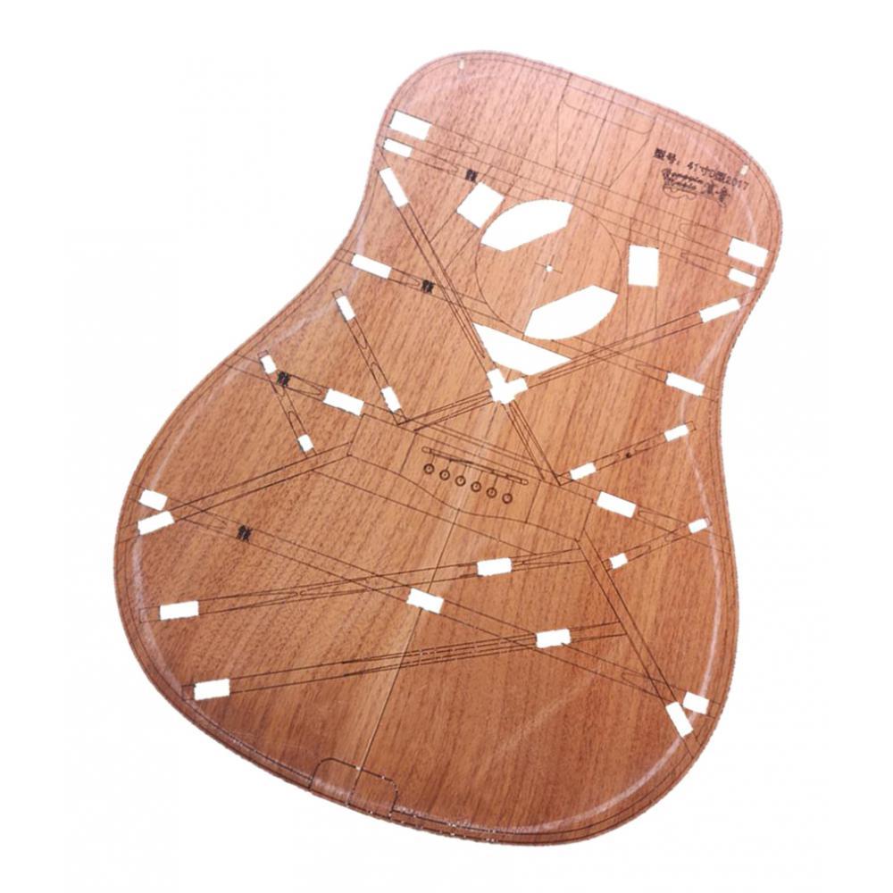 41inch Wood D Barrel Guitar Body Template 2.5mm Thickness Guitar Made Part
