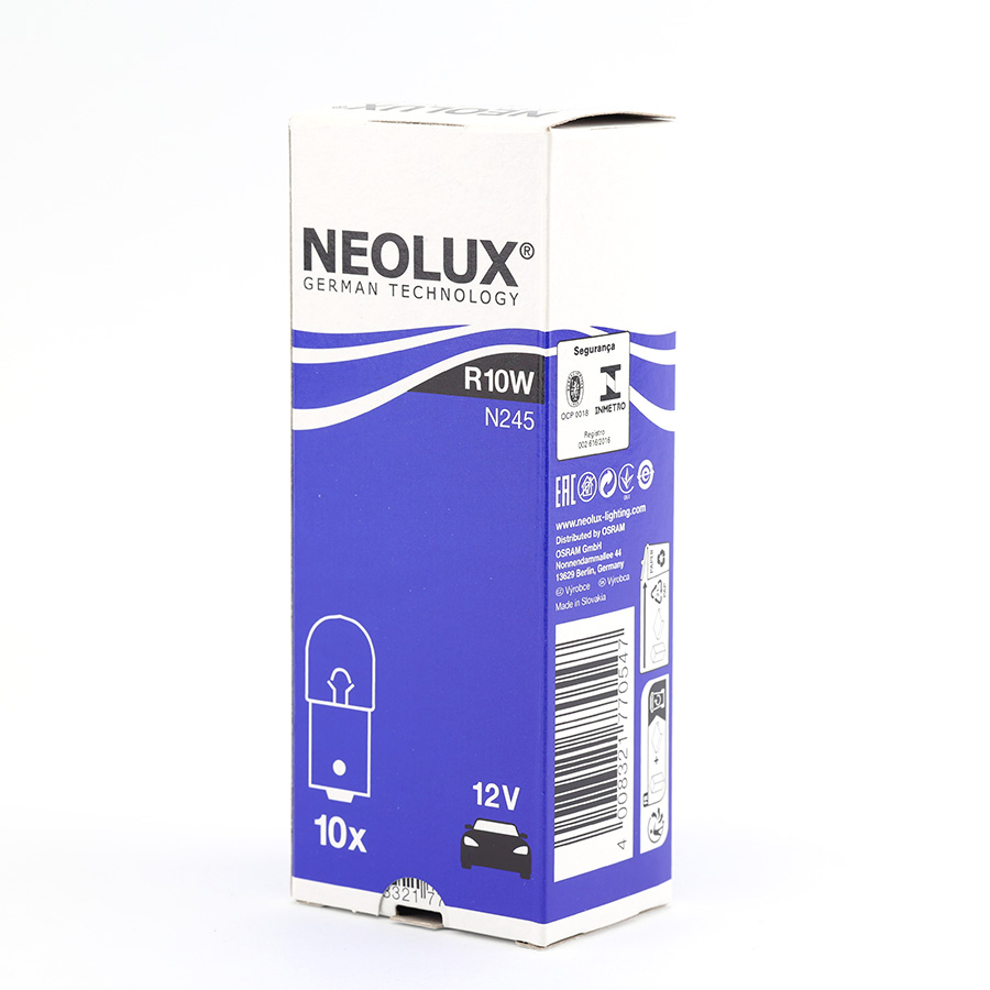 Combo 10 Bóng Đèn Xi Nhan Chân Cài G18 OSRAM NEOLUX Lắp Đèn Hậu, Đèn Phanh, Đèn Cảnh Báo Xe Ô Tô Xe Máy - Nhập Khẩu Chính Hãng