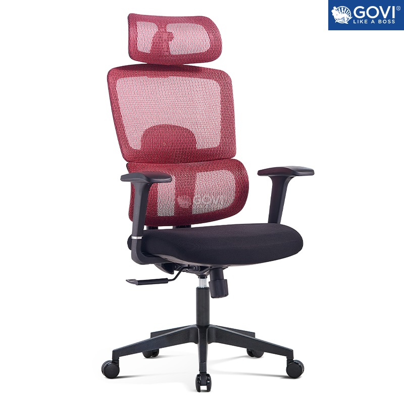 Ghế công thái học Ergonomic GOVI Win W05A - Khung ghế chắc chắn, vải lưới nhập khẩu thoáng mát, thiết kế tinh tế