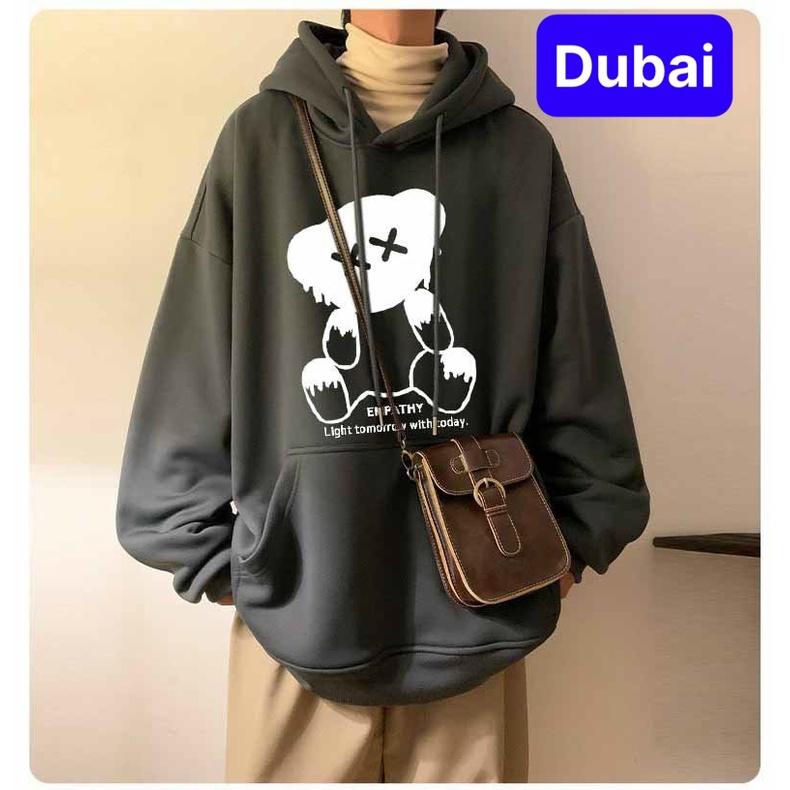 ÁO KHOÁC HOODIE NAM NỮ UNISEX CHẤT NỈ HÌNH GẤU EMPATHY PHONG CÁCH CAO CẤP MỚI - DUBAI FASHION