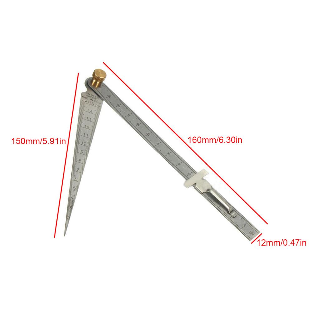 4 Thước đo lỗ 0-29mm Thước đo khoảng trống Bộ thước kiểm tra độ sâu Dụng cụ đo tiện ích