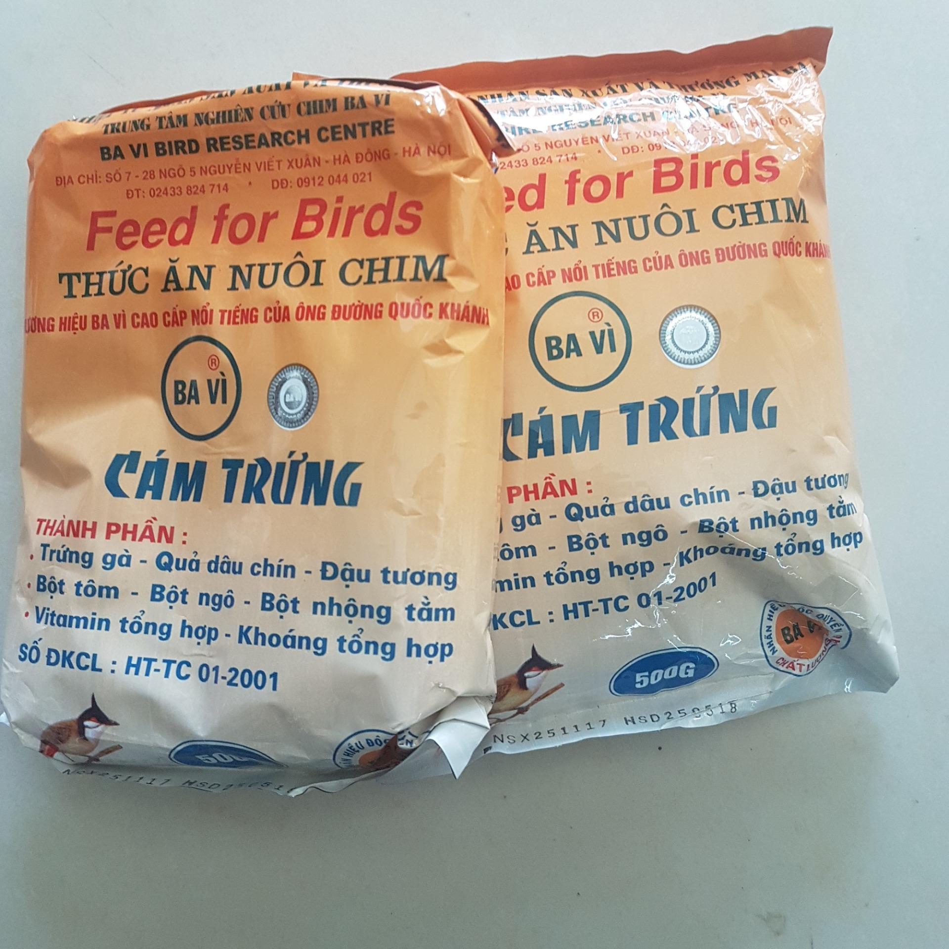 Combo 6 gói Thức ăn cho chim (Cám trứng BAVI) mỗi gói 500gr