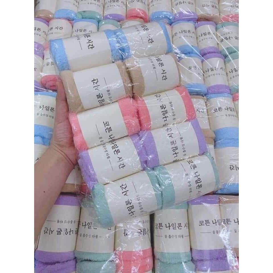 Set 10 Khăn Mặt Xuất Hàn Quốc 100% Cotton 35*50cm